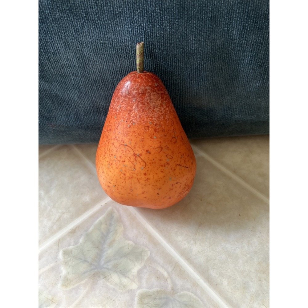 Artificial Realistic FRUIT Orange Pears Life‎ Size With Stem - plastic